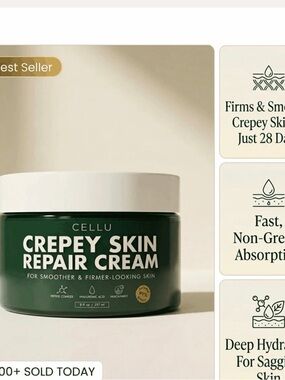 Crepey Skin Repair Cream — Green
